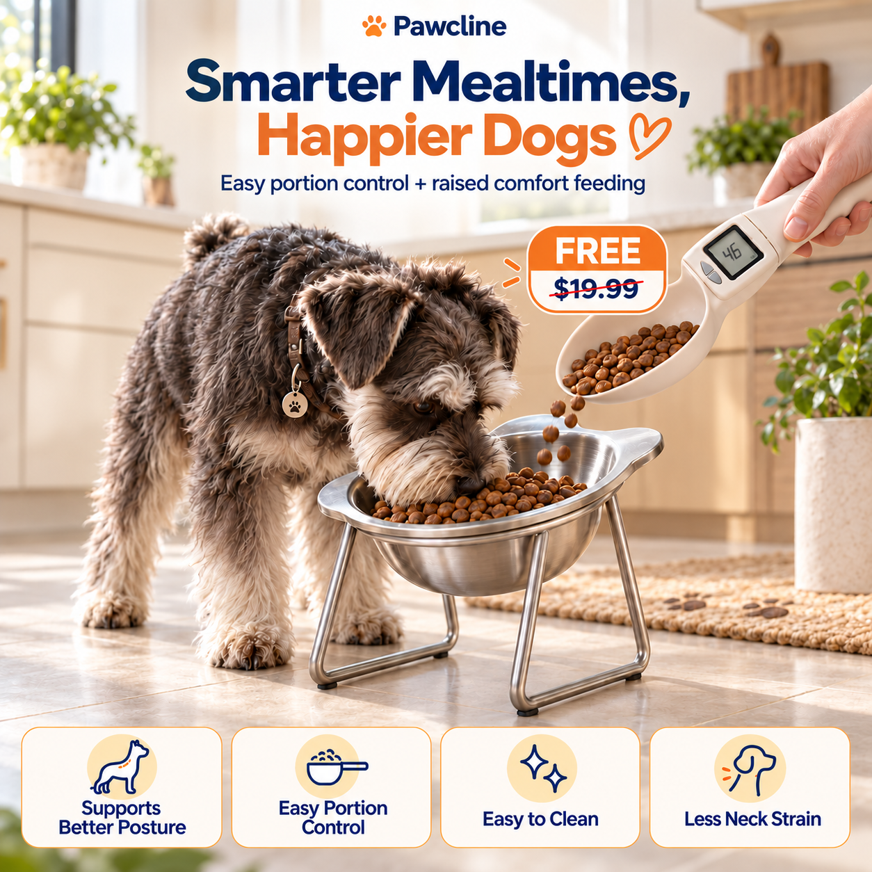 Orthopedic Feeding Bowl (with Bowl Stands)