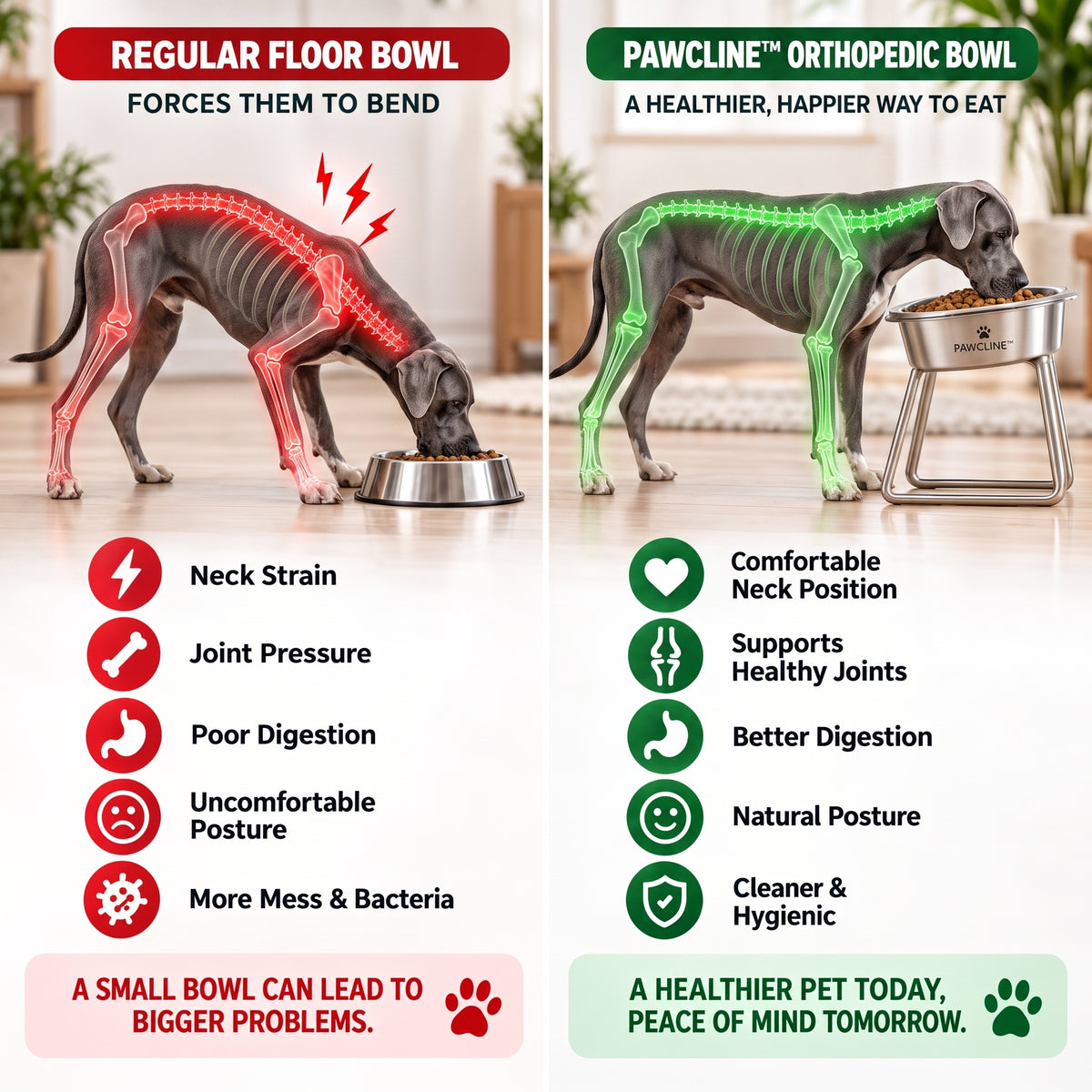 Orthopedic Feeding Bowl (with Bowl Stands)